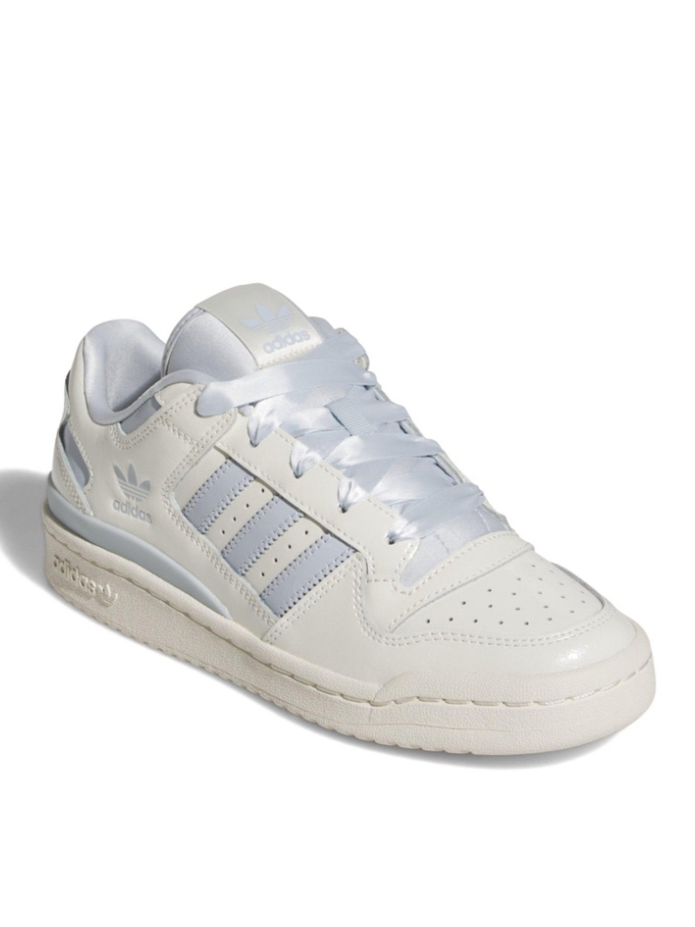 Adidas Forum Low CL Off White Halo Blue Patent sneakers women’s size 5 leather